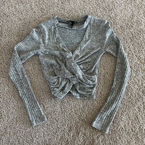 Forever 21 long sleeve crop top